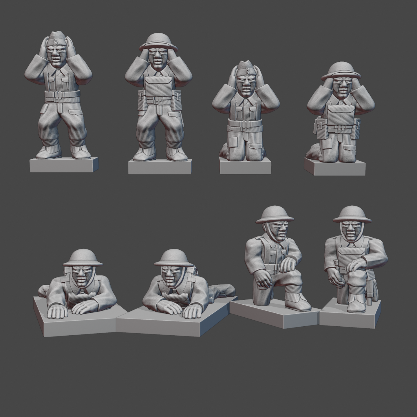 British WW2 Assistants (1939-45) with & without Respirators WWII-GB-14